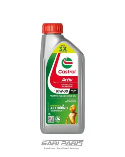 10W-30 CASTROL ACTIVE 4T API SL / JASO MA-2 BIKE ENGINE MOTOR OIL GENUINE BUY FROM GARIPARTS