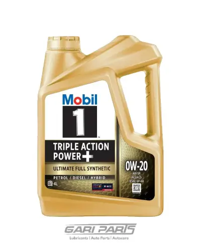 0W-20 Mobil 1 IMPORTED Powerpack Triple Action Power+ ADVACED FUEL ECONOMY FULLY SYNTHETIC API SP PETROL ENGINE MOTOR OIL GENUINE BUY FROM GARIPARTS