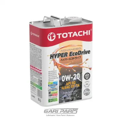 0W-20 TOTACHI GF-6A HYPER ECODRIVE FULLY SYNTHETIC API SP PETROL ENGINE MOTOR OIL GENUINE BUY FROM GARIPARTS