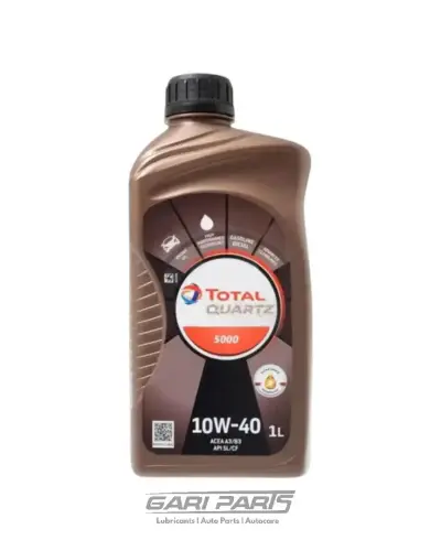10W-40 TOTAL PARCO QUARTZ 5000 API SN PETROL ENGINE MOTOR OIL GENUINE