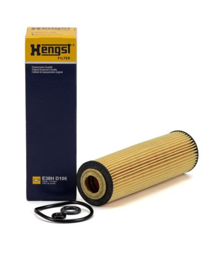 MERCEDES C180,C200,C220,C230 OIL FILTER HENGST E38HD1006 Imported Filter by GariParts